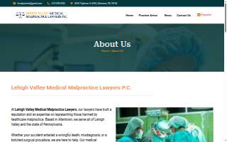 Lehigh Valley Medical Malpractice Lawyers P.C. website