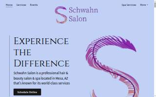 Schwahn Salon website