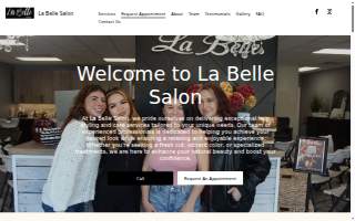 La Belle Salon website