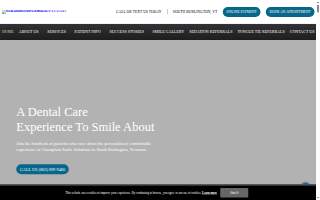 Champlain Smile Solutions of Burlington website