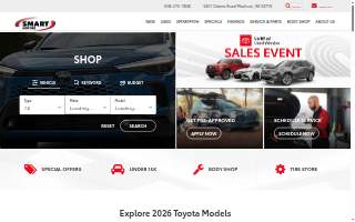 Smart Motors Toyota website