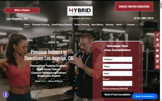 Hybrid Gym Los Angeles website