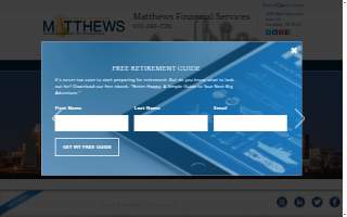 Matthews Financial & insurance Solutions website