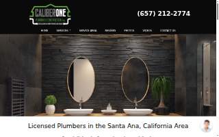 Santa Ana Sewer Repair Caliber One Plumbing and Construction website