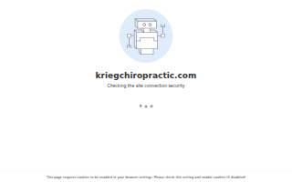 Krieg Chiropractic Center website