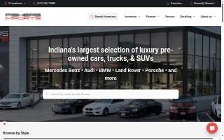 Fishers Imports Luxury Used Cars website