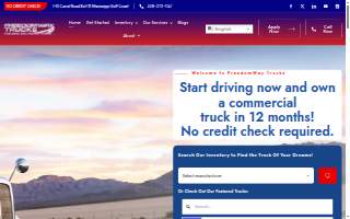 FreedomWay Trucks website