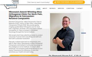 Precision Chiropractic website