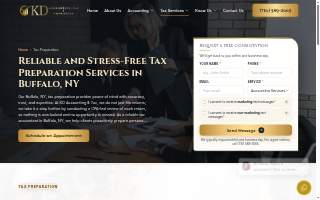 KD Accounting & Tax website