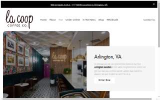 La Coop Coffee website