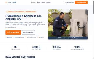 LA HVAC Pro website