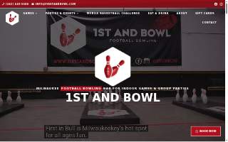 First and Bowl – Football Bowling, Group Parties, and Corporate Team Building website