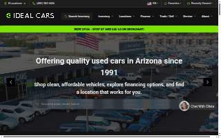 Ideal Cars of Mesa website