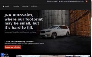 J & K Auto Sales website
