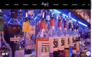 Pop's Bar website