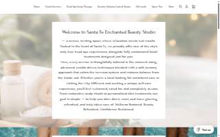 Santa Fe Enchanted Beauty Studio website