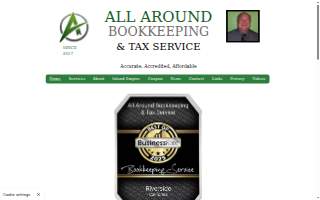 All Around Bookkeeping & Tax Service website