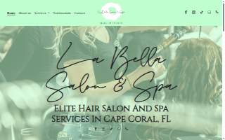 La Bella Salon & Spa LLC website