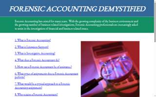Forensic Accounting Corp website