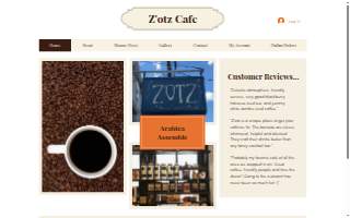Z'otz Cafe website