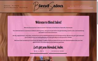Blend Salon website