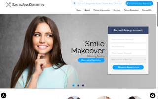 Santa Ana Dentistry website