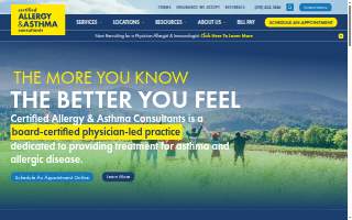 Certified Allergy & Asthma Consultants website