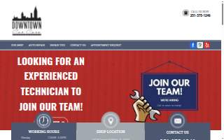 Downtown Car Care website