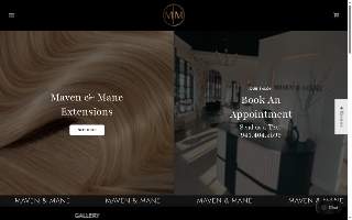 Maven & Mane Salon website