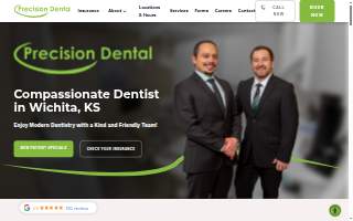 Precision Dental website