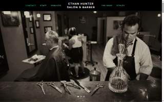 Ethan Hunter Salon and Barber website
