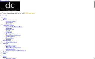 Downtown Chiropractic website