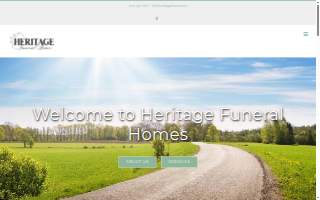 Heritage Funeral & Cremation Services website