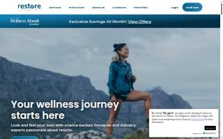 Restore Hyper Wellness website