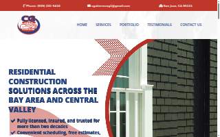 CG Quality Construction, Inc. website