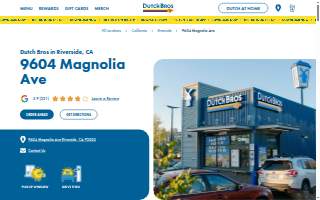 Dutch Bros Coffee of Riverside website