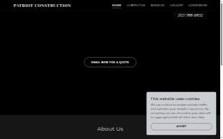 Patriot Construction website