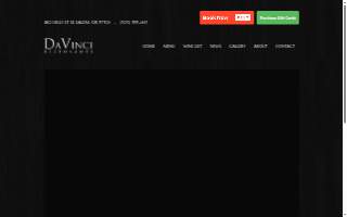 DaVinci Ristorante website