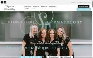 Signature Dermatology website