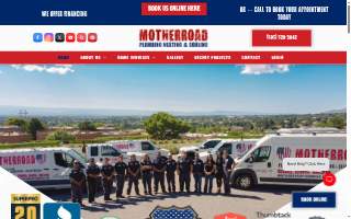 Motherroad Plumbing Heating & Cooling of Albuquerque website