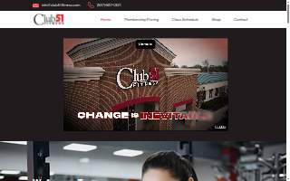 Club 51 Fitness website