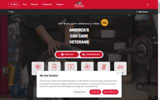 Pep Boys Auto Service & Tires website