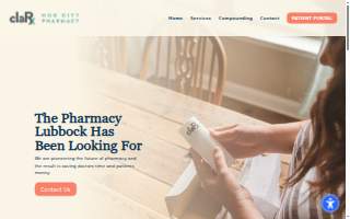 claRx Hub City Pharmacy website