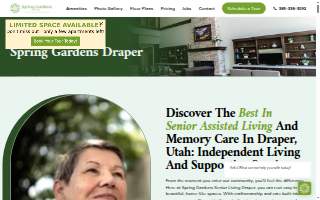 Spring Gardens Senior Living Holladay website