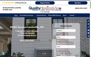 Quality Heating & Air LLC website