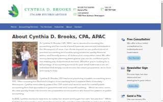 Cynthia D Brooks CPA, APAC website