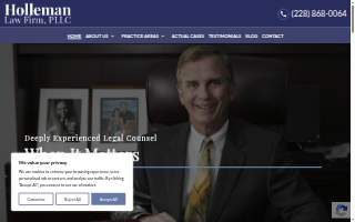 Holleman Law Firm website