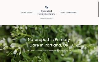 Essential Family Medicine of Portland website
