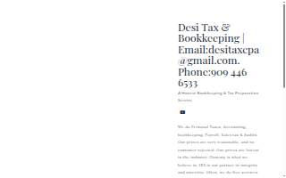 Desi Tax & Bookkeeping website