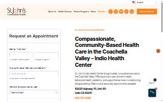 St. John's Community Health Indio Health Center website